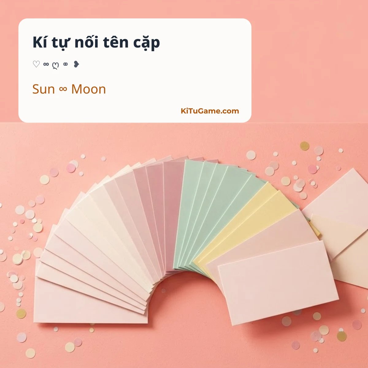 Kí tự nối tên cặp đôi ♡ ∞ ღ